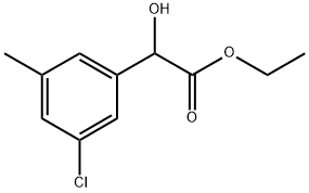 Ethyl 3-chloro-α-hydroxy-5-methylbenzeneacetate Structure