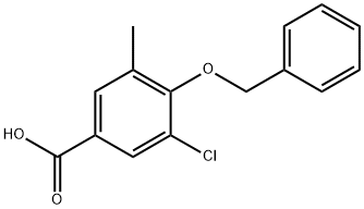 4-(Benzyloxy)-3-chloro-5-methylbenzoic acid Structure