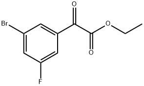 ethyl 2-(3-bromo-5-fluorophenyl)-2-oxoacetate Structure