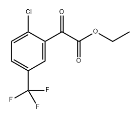 Ethyl 2-(2-chloro-5-(trifluoromethyl)phenyl)-2-oxoacetate Structure