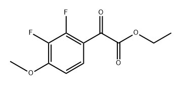 ethyl 2-(2,3-difluoro-4-methoxyphenyl)-2-oxoacetate 구조식 이미지