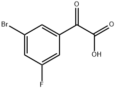 2-(3-bromo-5-fluorophenyl)-2-oxoacetic acid Structure