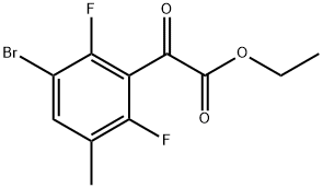 ethyl 2-(3-bromo-2,6-difluoro-5-methylphenyl)-2-oxoacetate Structure