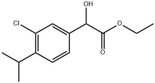 Ethyl 3-chloro-α-hydroxy-4-(1-methylethyl)benzeneacetate Structure