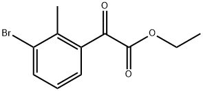 ethyl 2-(3-bromo-2-methylphenyl)-2-oxoacetate Structure