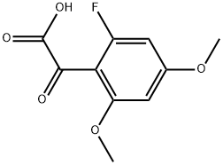 2-Fluoro-4,6-dimethoxy-α-oxobenzeneacetic acid Structure