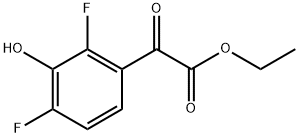 ethyl 2-(2,4-difluoro-3-hydroxyphenyl)-2-oxoacetate Structure