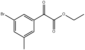 ethyl 2-(3-bromo-5-methylphenyl)-2-oxoacetate Structure