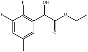 Ethyl 2,3-difluoro-α-hydroxy-5-methylbenzeneacetate Structure