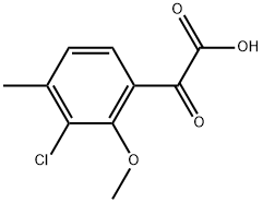 3-Chloro-2-methoxy-4-methyl-α-oxobenzeneacetic acid Structure