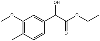 Ethyl α-hydroxy-3-methoxy-4-methylbenzeneacetate Structure