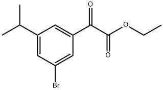 ethyl 2-(3-bromo-5-isopropylphenyl)-2-oxoacetate Structure