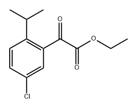 ethyl 2-(5-chloro-2-isopropylphenyl)-2-oxoacetate Structure