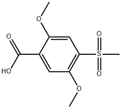 2,5-Dimethoxy-4-(methylsulfonyl)benzoic acid Structure