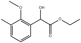 Ethyl α-hydroxy-2-methoxy-3-methylbenzeneacetate Structure