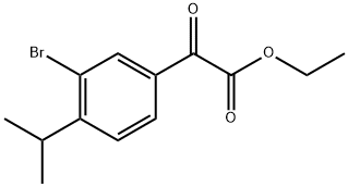 ethyl 2-(3-bromo-4-isopropylphenyl)-2-oxoacetate Structure