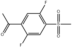 1-[2,5-Difluoro-4-(methylsulfonyl)phenyl]ethanone Structure