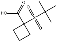 1-(tert-butylsulfonyl)cyclobutane-1-carboxylicacid Structure