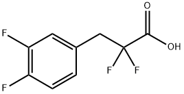 Benzenepropanoic acid, α,α,3,4-tetrafluoro- Structure