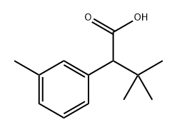 3,3-dimethyl-2-(3-methylphenyl)butanoic acid Structure