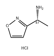 3-Isoxazolemethanamine, α-methyl-, hydrochloride (1:1), (αR)- 구조식 이미지