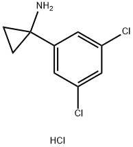 Cyclopropanamine, 1-(3,5-dichlorophenyl)-, hydrochloride (1:1) Structure