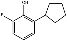 2-Cyclopentyl-6-fluorophenol Structure