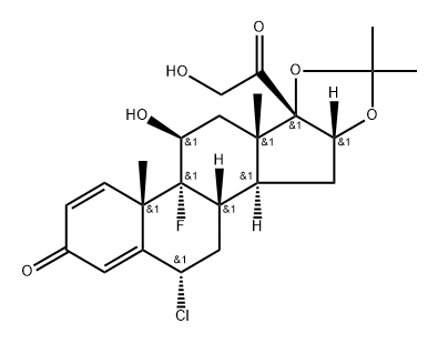 Fluocinolone Acetonide EP Impurity L 구조식 이미지
