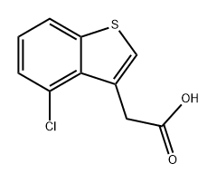 2-(4-chloro-1-benzothiophen-3-yl)acetic acid Structure