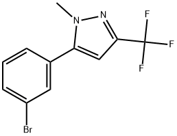 5-(3-Bromophenyl)-1-methyl-3-(trifluoromethyl)-1H-pyrazole Structure