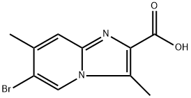 6-bromo-3,7-dimethylimidazo[1,2-a]pyridine-2-carboxylic acid Structure