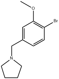 1-(4-bromo-3-methoxybenzyl)pyrrolidine Structure