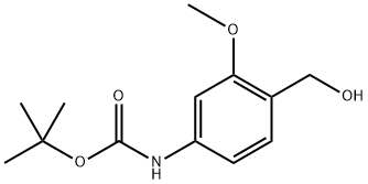 tert-Butyl (4-(hydroxymethyl)-3-methoxyphenyl)carbamate 구조식 이미지