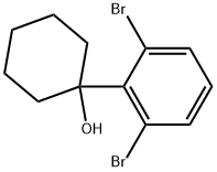 1-(2,6-dibromophenyl)cyclohexanol Structure