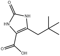 5-(2,2-Dimethylpropyl)-2,3-dihydro-2-oxo-1H-imidazole-4-carboxylic acid Structure