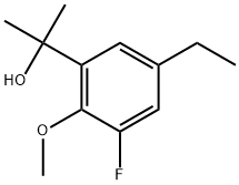 5-Ethyl-3-fluoro-2-methoxy-α,α-dimethylbenzenemethanol Structure