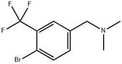 1-(4-bromo-3-(trifluoromethyl)phenyl)-N,N-dimethylmethanamine Structure