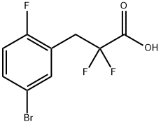 Benzenepropanoic acid, 5-bromo-α,α,2-trifluoro- Structure