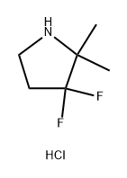 3,3-difluoro-2,2-dimethylpyrrolidine hydrochloride Structure