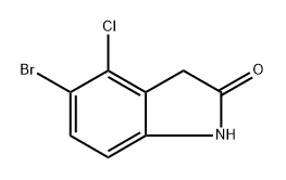 5-bromo-4-chloroindolin-2-one Structure