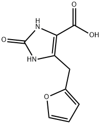 5-(2-Furanylmethyl)-2,3-dihydro-2-oxo-1H-imidazole-4-carboxylic acid Structure