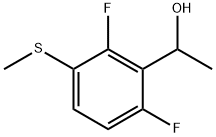 1-(2,6-Difluoro-3-(methylthio)phenyl)ethanol Structure