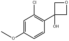 3-(2-chloro-4-methoxyphenyl)oxetan-3-ol Structure