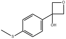 3-(4-(methylthio)phenyl)oxetan-3-ol Structure