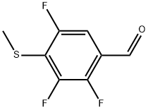 2,3,5-trifluoro-4-(methylthio)benzaldehyde Structure