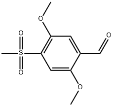 2,5-Dimethoxy-4-(methylsulfonyl)benzaldehyde Structure