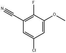 5-Chloro-2-fluoro-3-methoxybenzonitrile 구조식 이미지