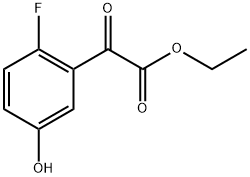 ethyl 2-(2-fluoro-5-hydroxyphenyl)-2-oxoacetate Structure