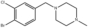 1-(4-bromo-3-chlorobenzyl)-4-methylpiperazine Structure