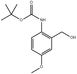 tert-Butyl (2-(hydroxymethyl)-4-methoxyphenyl)carbamate Structure